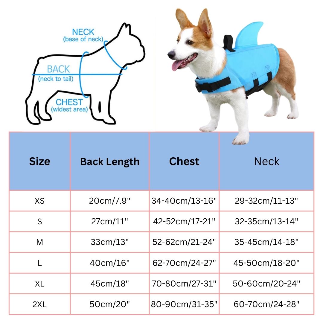 Shark Fin Dog Life Jacket