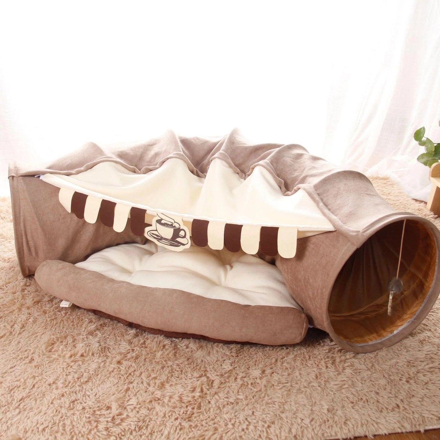 Plush Burrowing Cat Tunnel