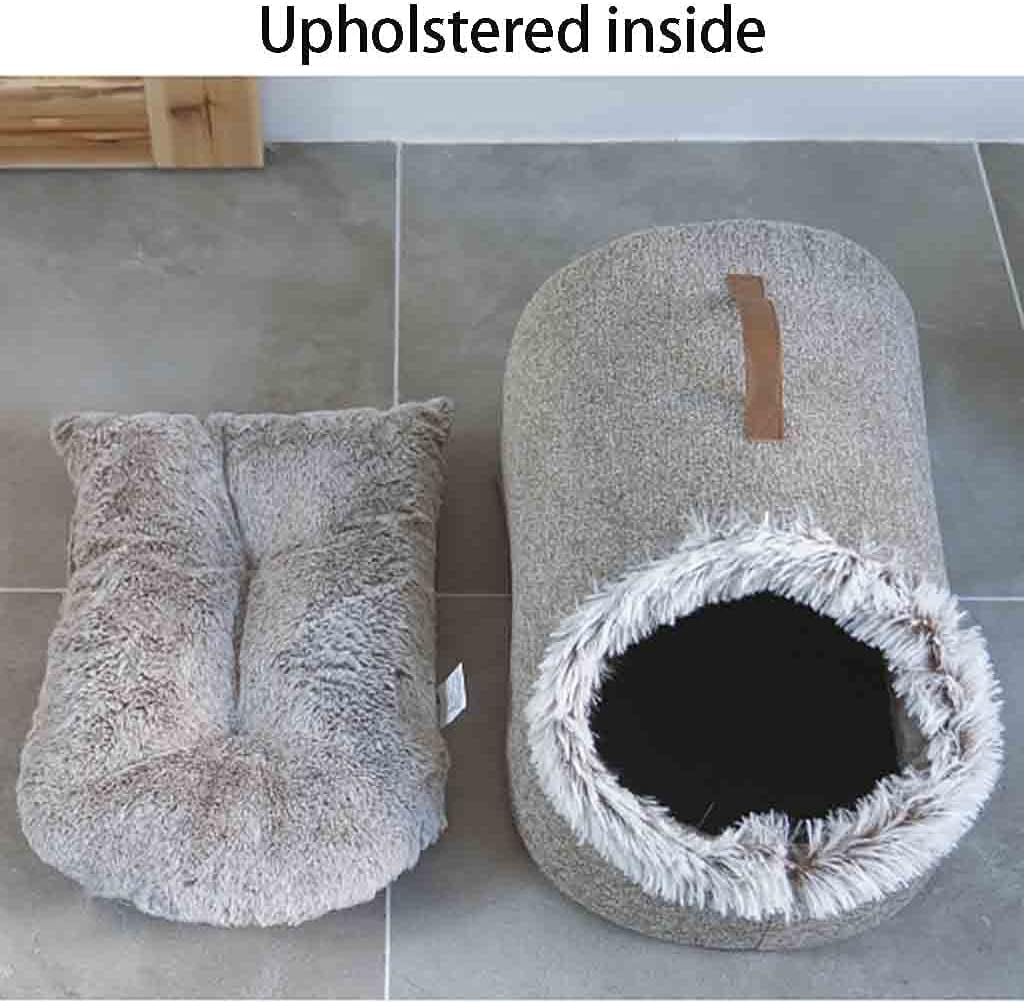 Plush Fur Lined Cat Cave