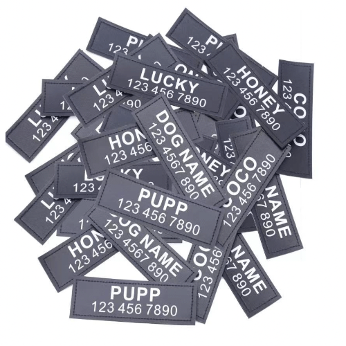 Replacement Custom Harness tags - Buddies Pet Shop