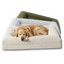 Dog resting on a plush pet bed boucle luxurious jumbo sizes