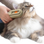 A cat enjoying a gentle groom with the Ez Groom Steam Brush, showcasing its soft, clean fur during a spa-like grooming session.