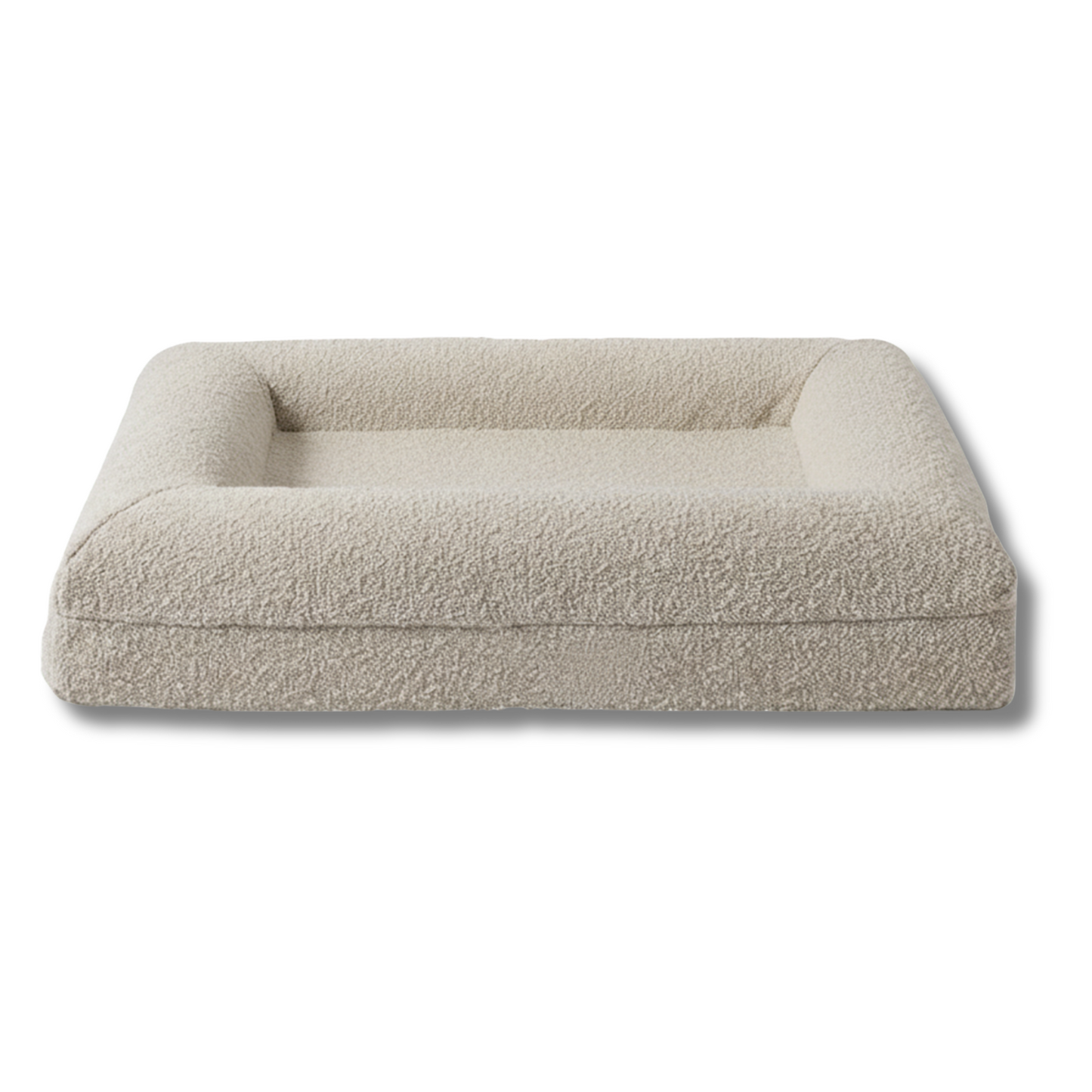 Luxury Bouclé Memory Foam Dog Bed