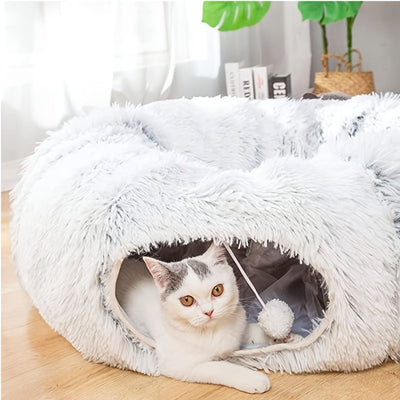 Calming Cat Tunnel Bed