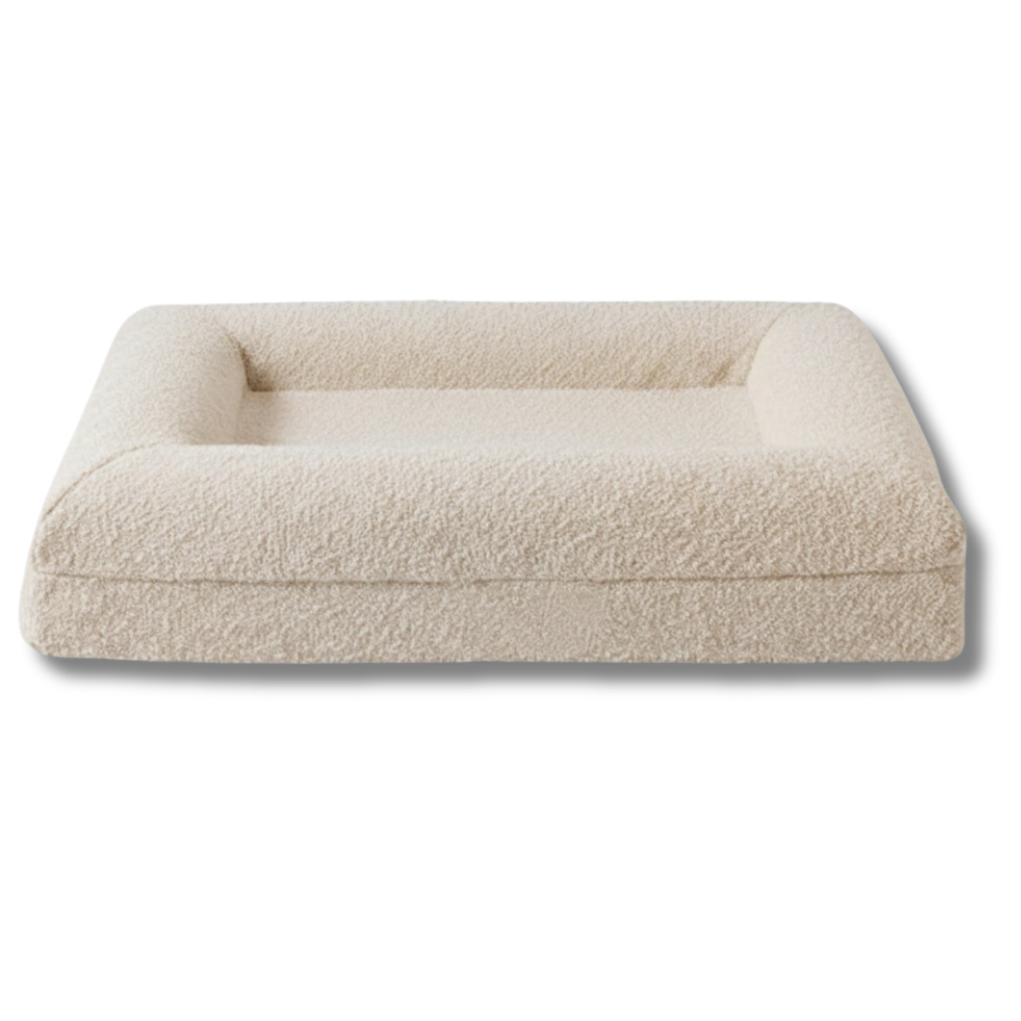 Luxury Bouclé Memory Foam Dog Bed