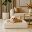 Luxury Bouclé Memory Foam Dog Bed