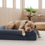Luxury Bouclé Memory Foam Dog Bed