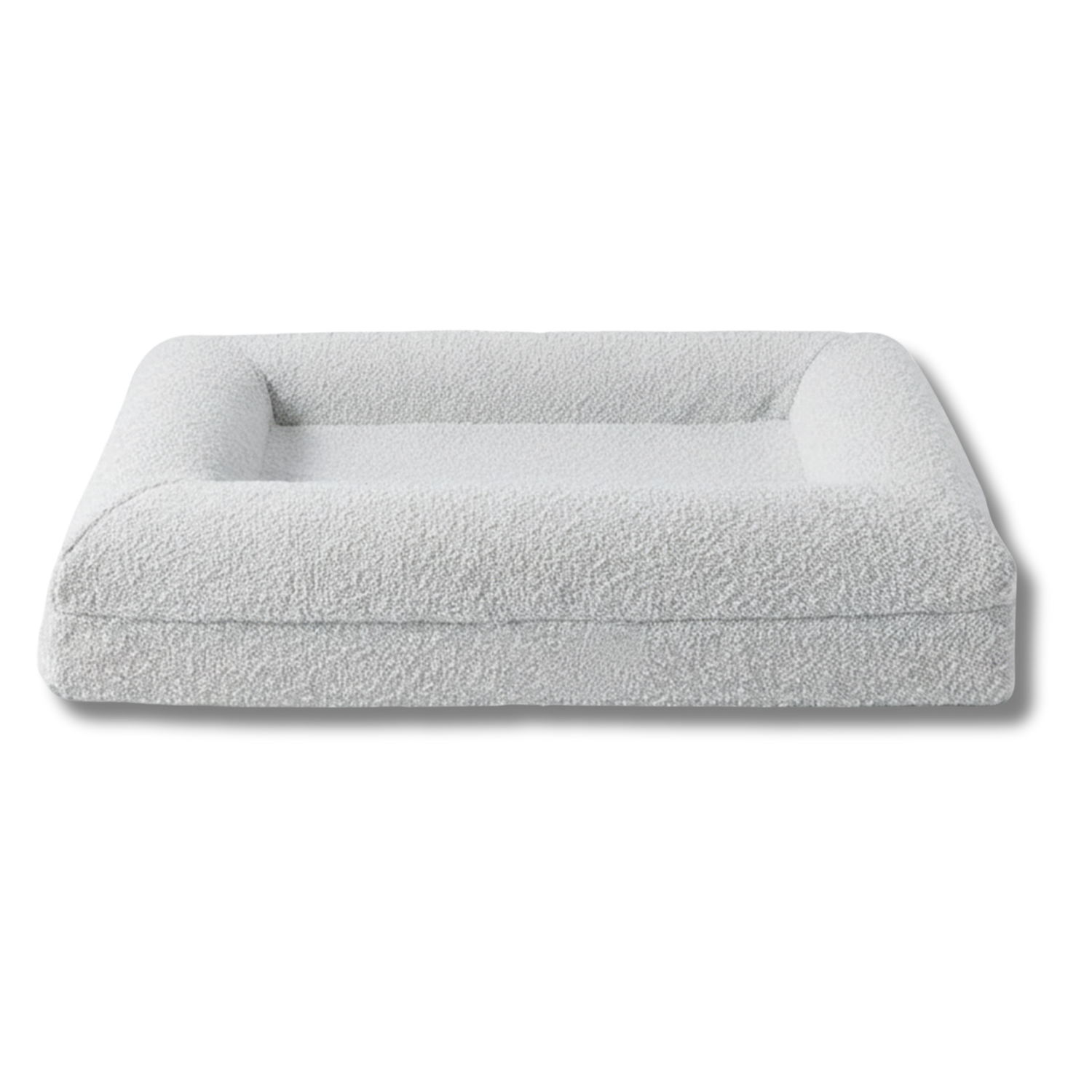 Grey dog bed