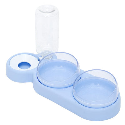 3 in 1 Elevated Pet Bowl With Water Fountain