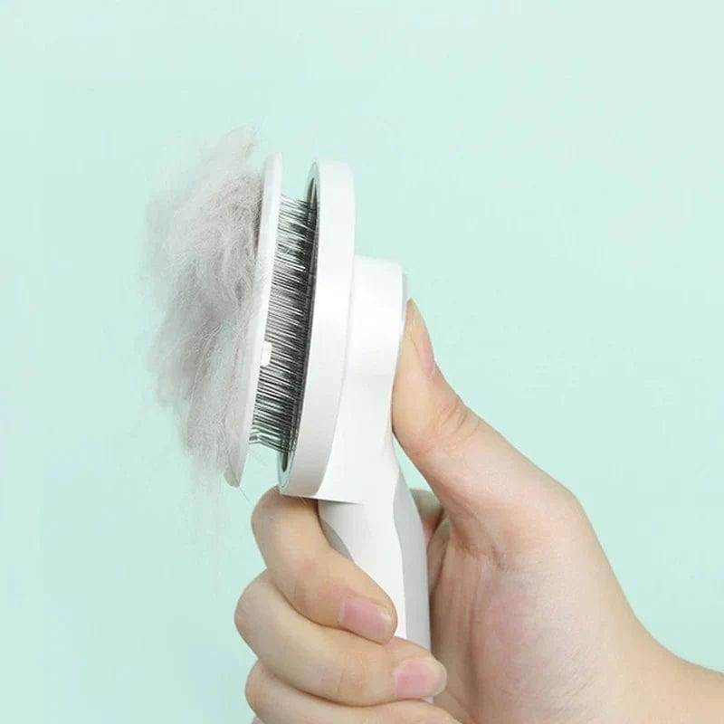 PurrfectClean Self-Cleaning Slicker Brush